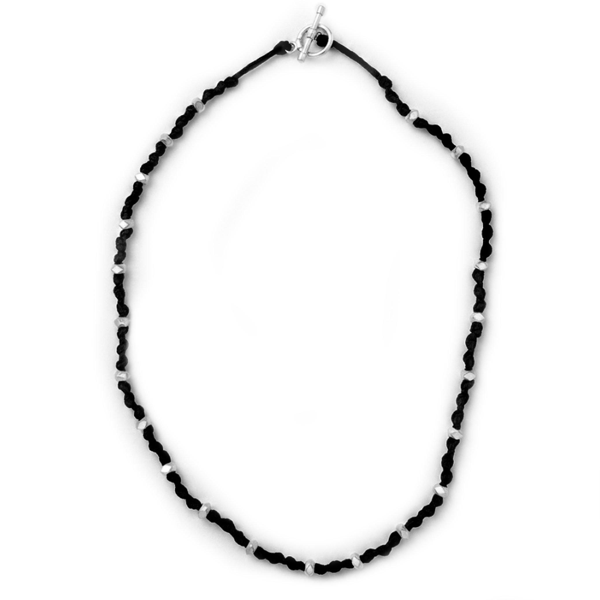 Pyramid Cord Knotted Necklace